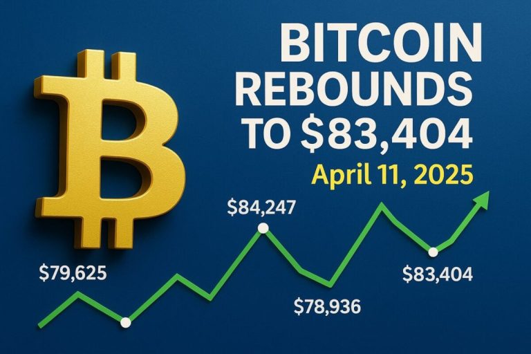 Bitcoin Rebounds to $83,404 Amid Renewed Investor Confidence